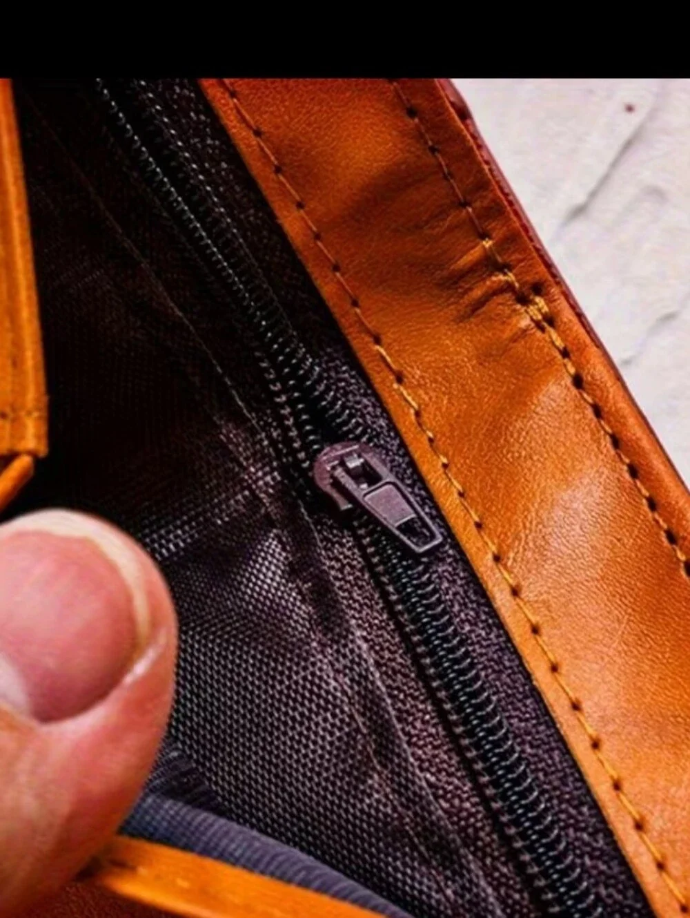 Men's Card Holder Wallet with $100 Embossed Design - Tan